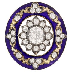 Antique Victorian 1.88ct Diamond Brooch, c.1860s
