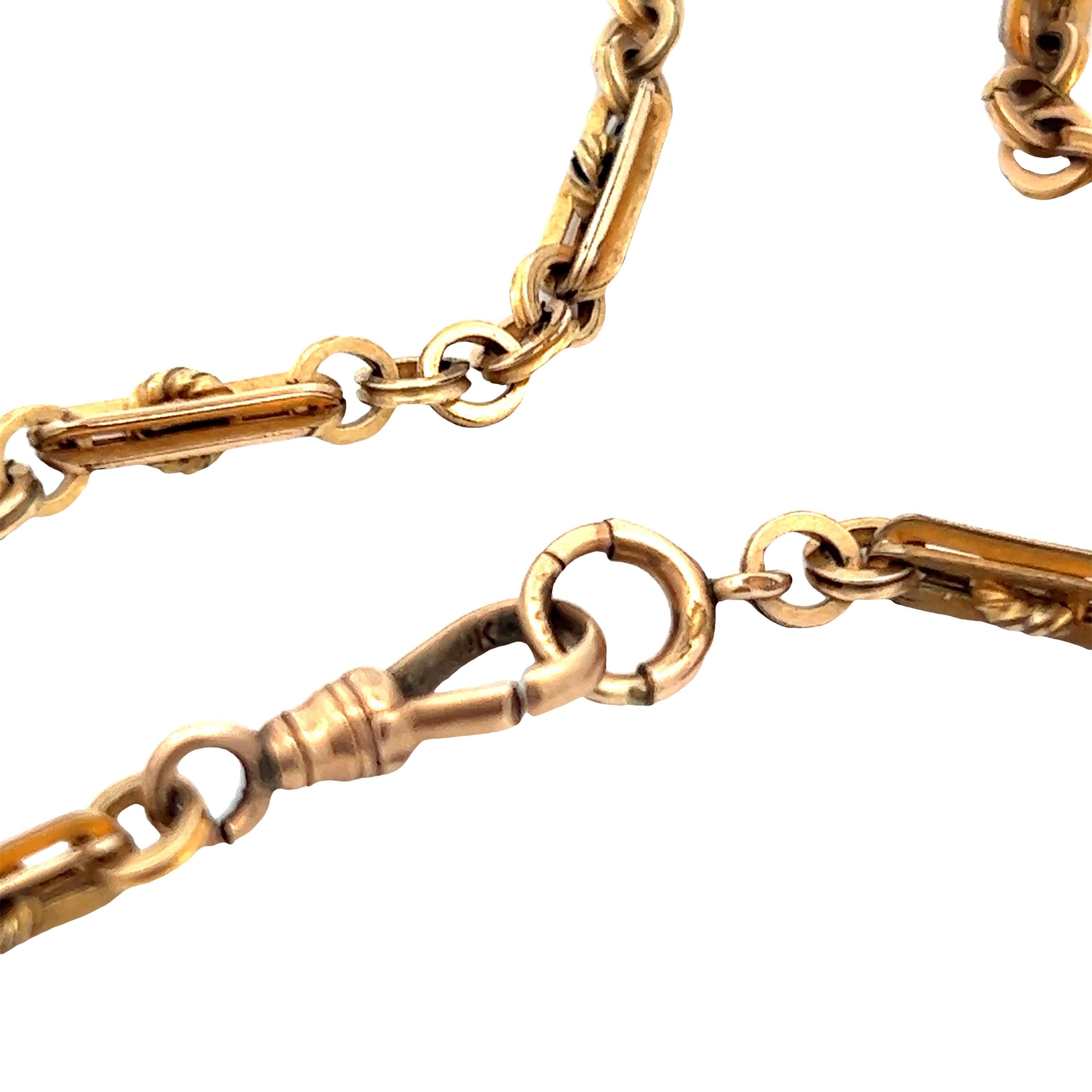 Victorian 1890s Gold Filled Tassel Necklace For Sale 1