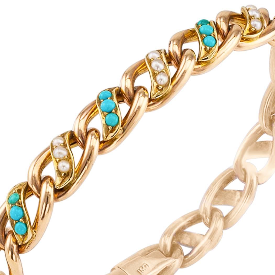 turquoise gold bracelet