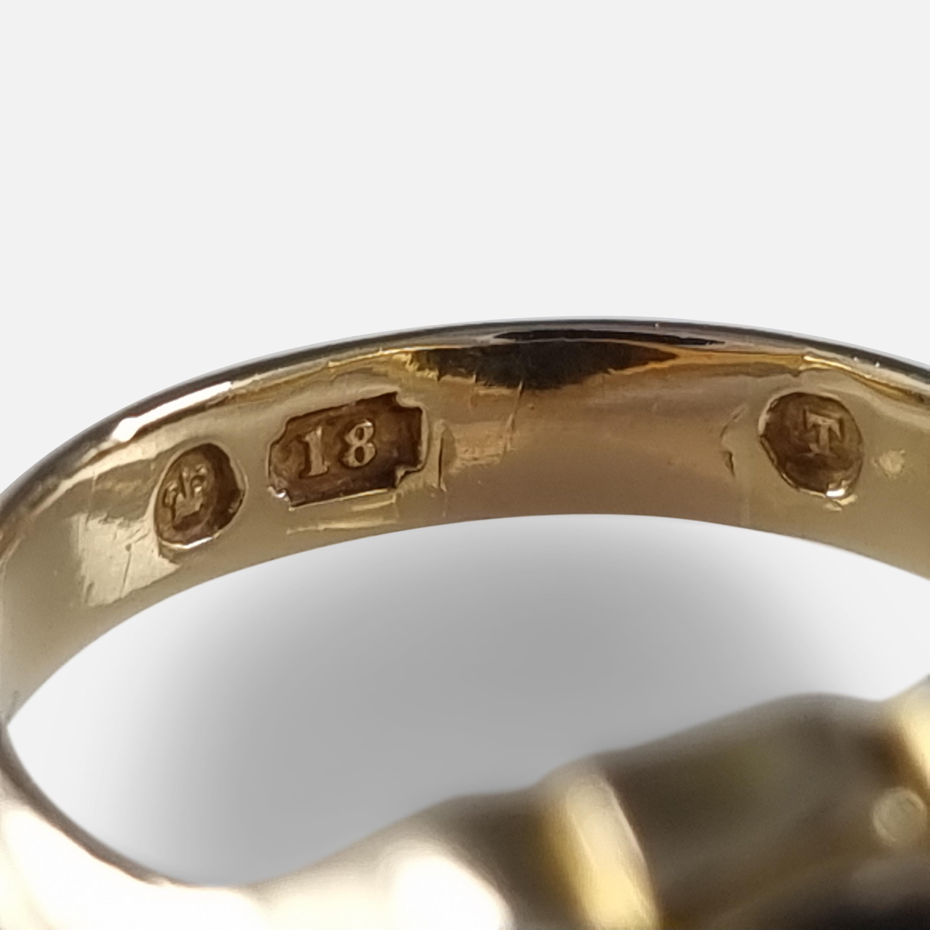 Victorian 18 Carat Gold Bloodstone Signet Ring, 1868 6