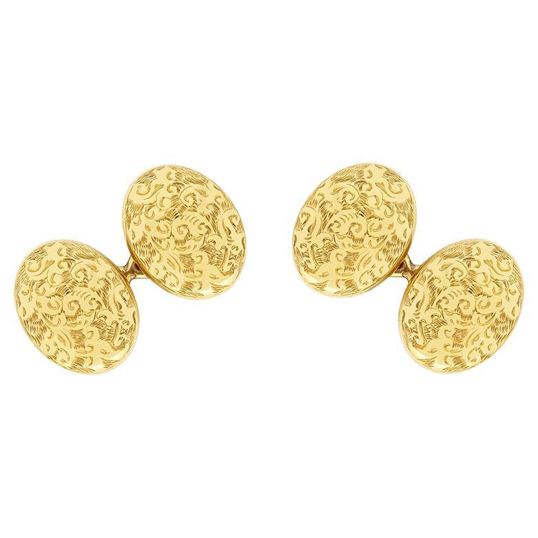 Set di gemelli e bottoni in oro 18ct vittoriano, 1880 ca. in vendita