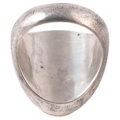 Victorian Gold & Blackened Silver Ring with Green Jasper Bird Intaglio