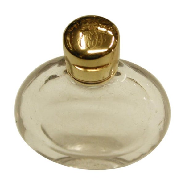 Victorian 18-Carat Topped Glass Scent Bottle, Dated circa 1880