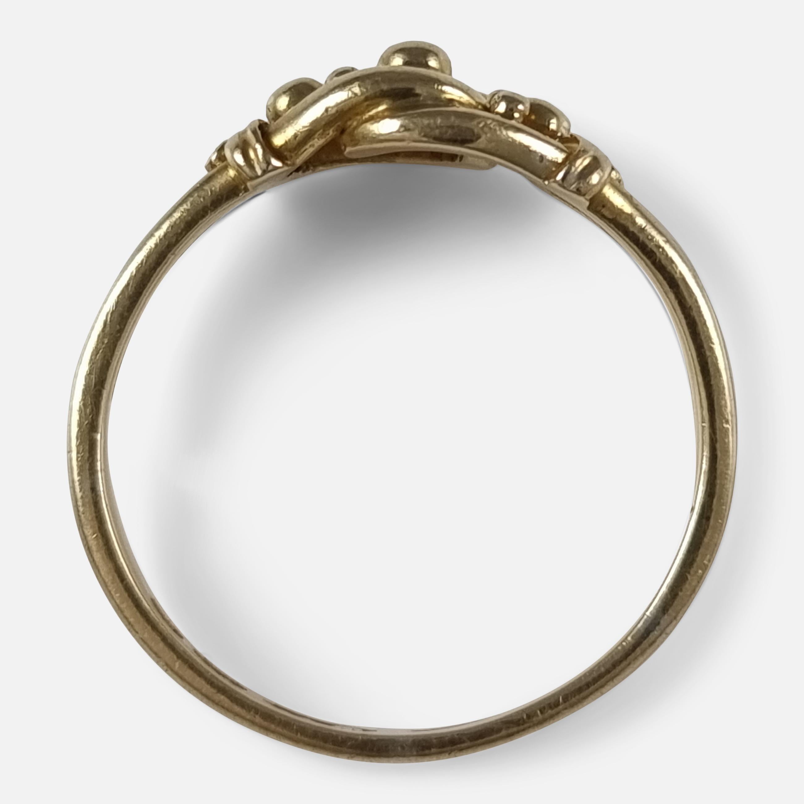 Victorian 18ct Yellow Gold Keeper Ring, 1896 1