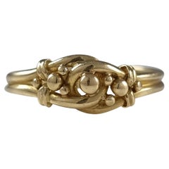 Victorian 18ct Yellow Gold Keeper Ring, 1896
