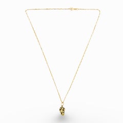 Victorian 18k/14k Quartz "Nugget" Pendant Necklace