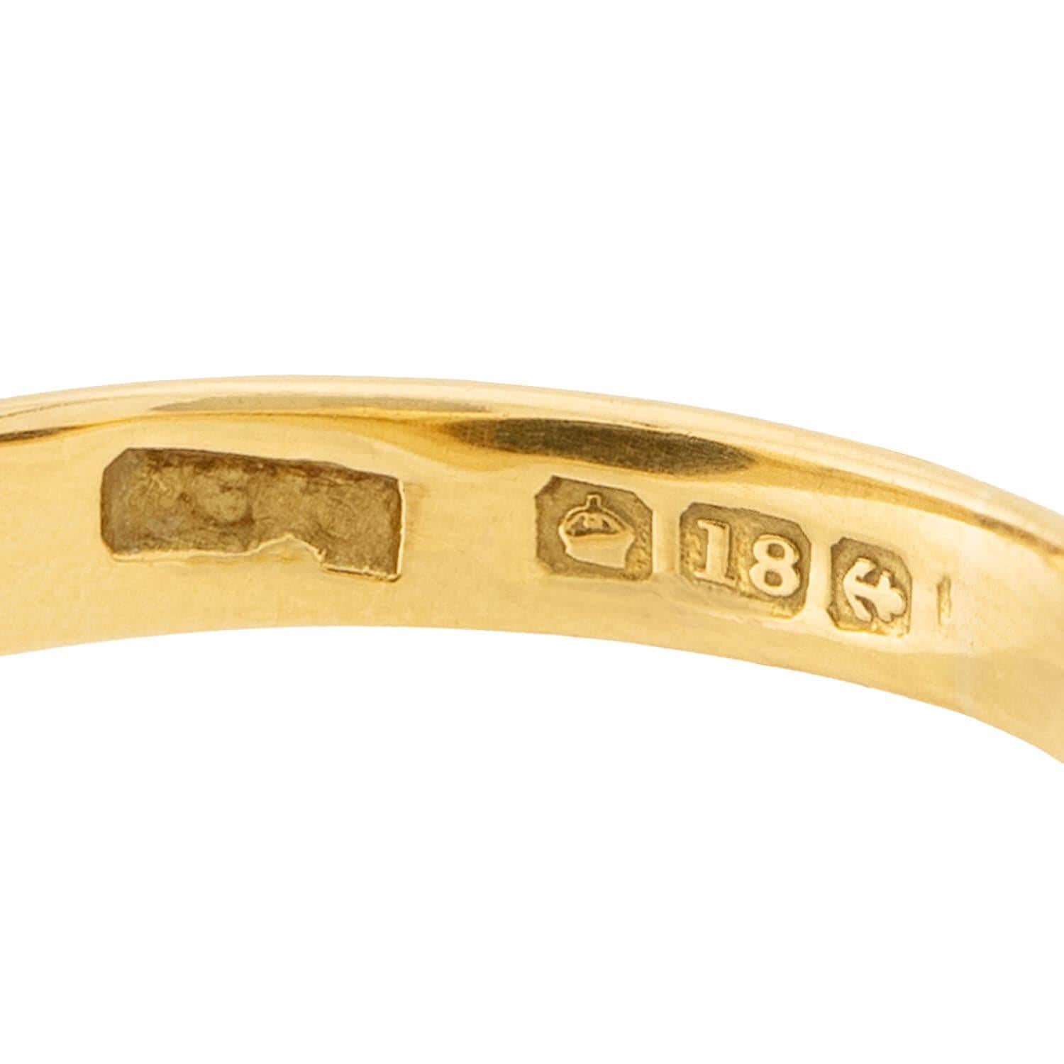 Bague sigillaire victorienne en pierre de sang anglaise 18 carats avec intaille en vente 1