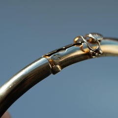 Victorian 18K Gold Guilloché Enamel Cuff Bracelet Opals Fleur-de-Lis Design