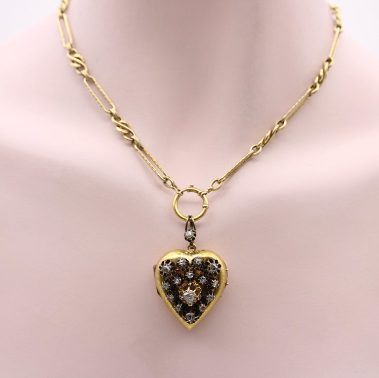 Collana con medaglione di memoria per foto con cornice fai da te con cuore roton