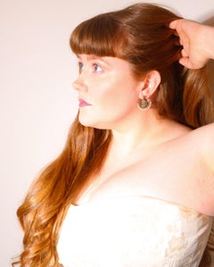 Victorian 18K Gold & Silver Emerald, Diamond, Ruby & Pearl Scarab Earrings