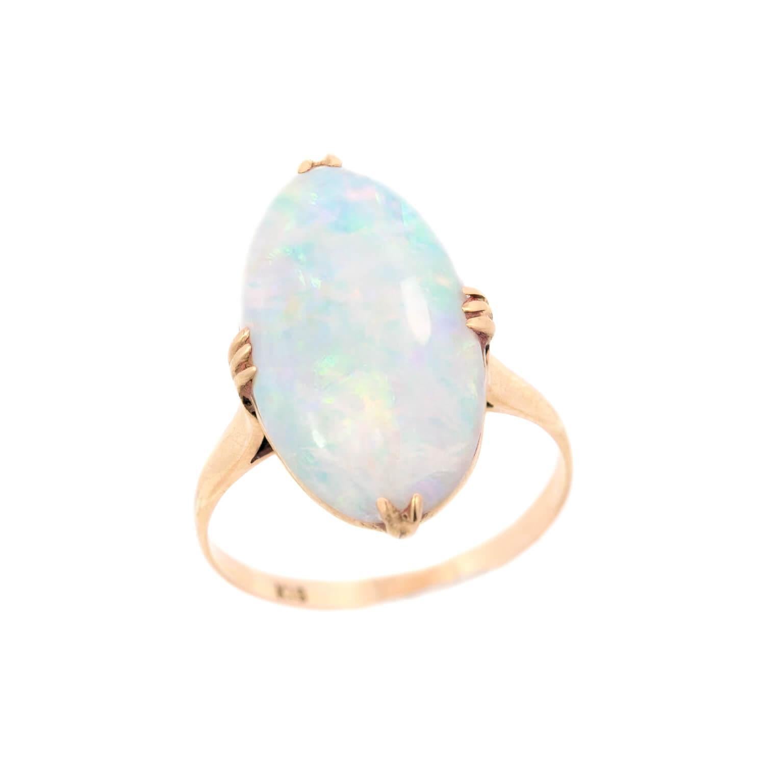 Victorian 18k Opal Ring For Sale