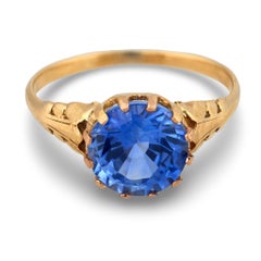 Victorian 18k Sapphire Ring