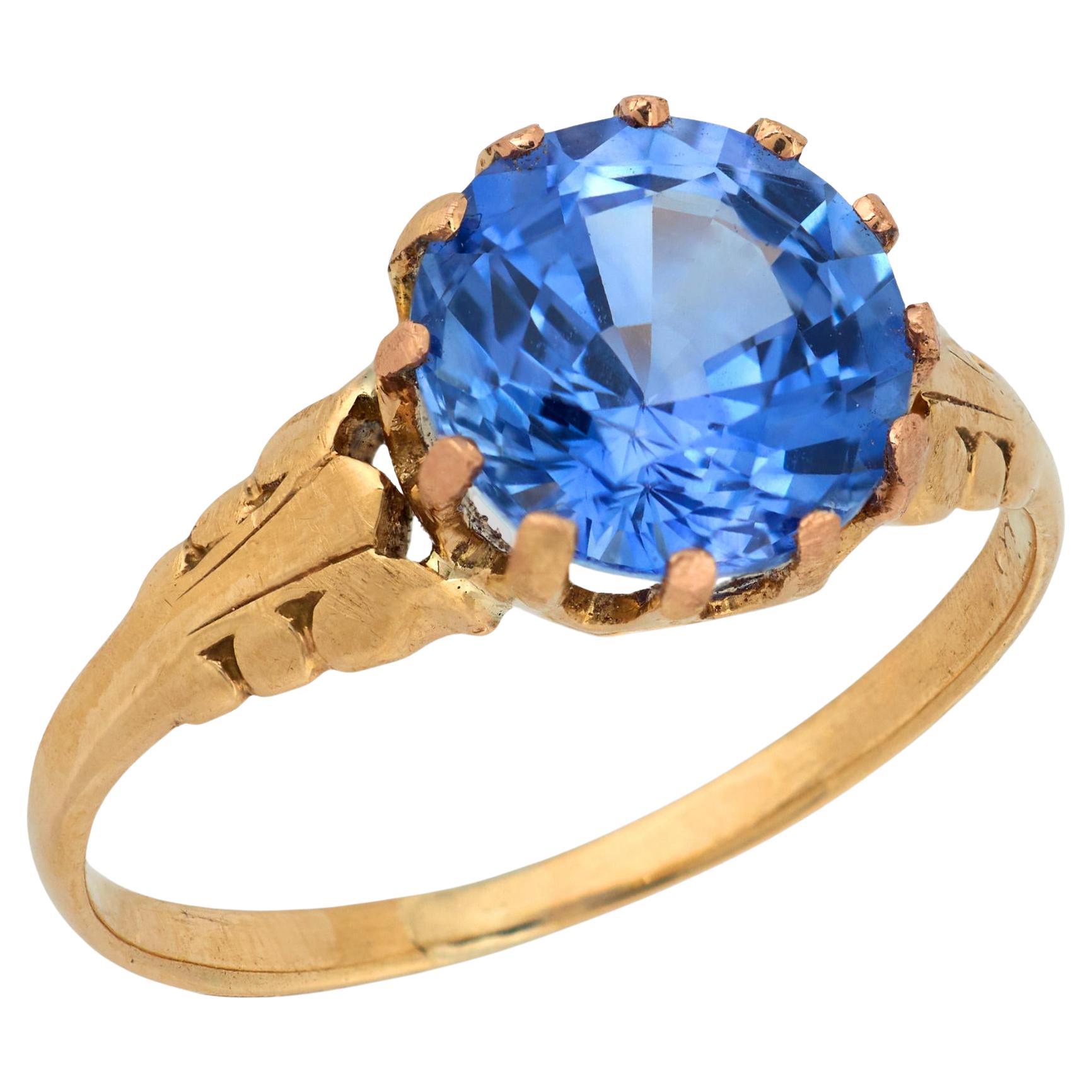 Victorian 18k Sapphire Ring