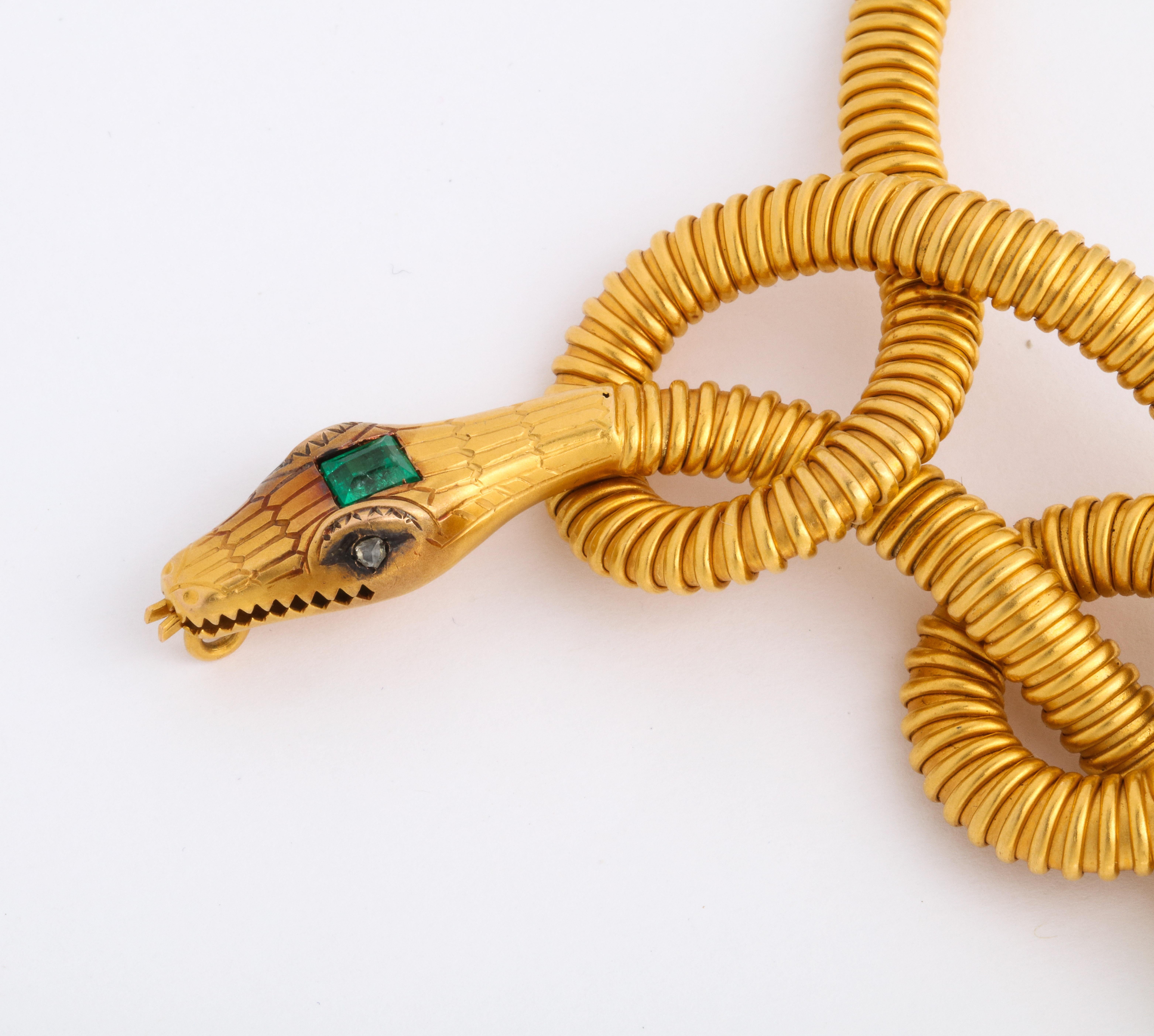 victorian snake necklace