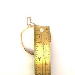 Victorian 18k Two-Tone Old European Cut an Rose Cut Diamond and Sapphire Bracele