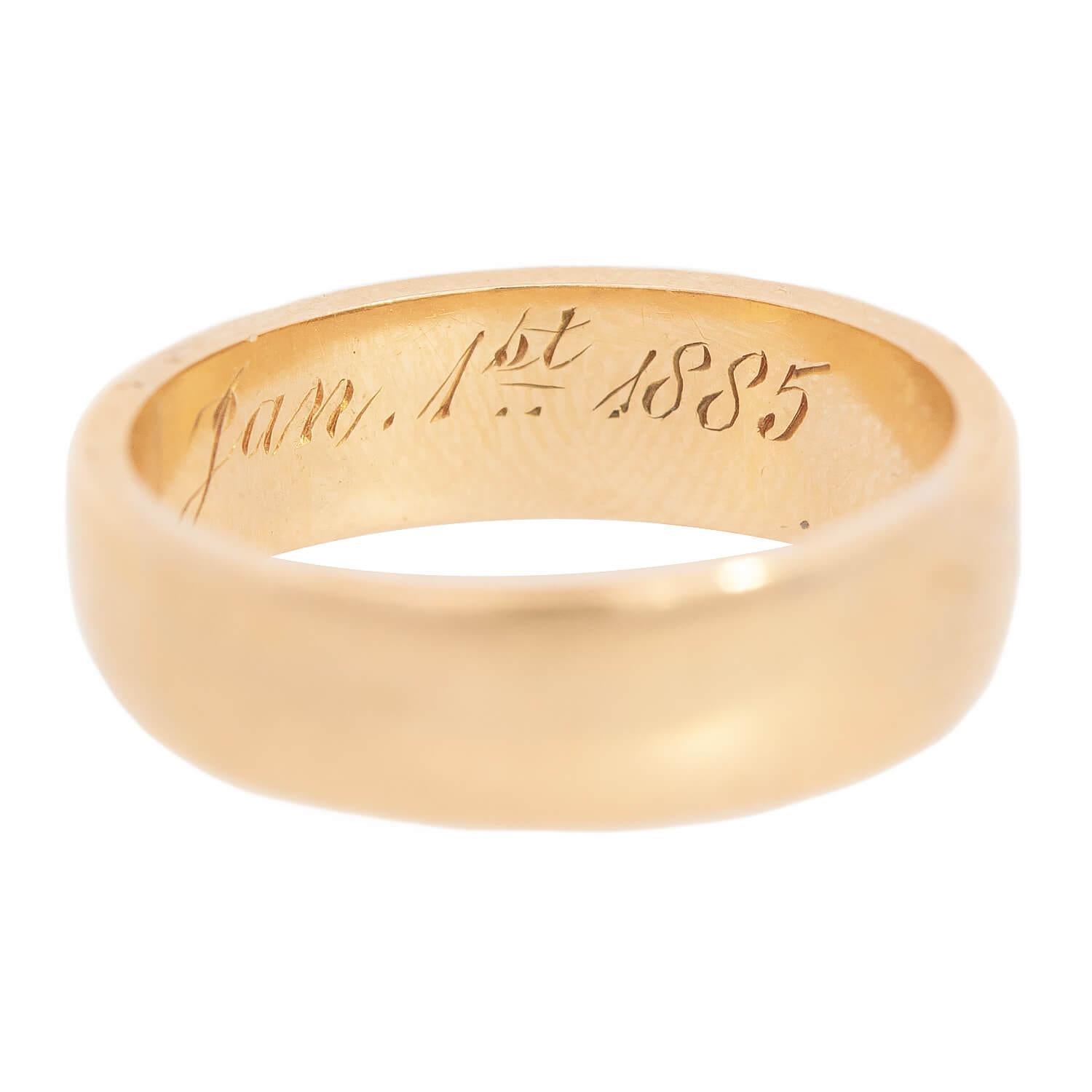 Victorian 18k Wedding Band im Angebot 1