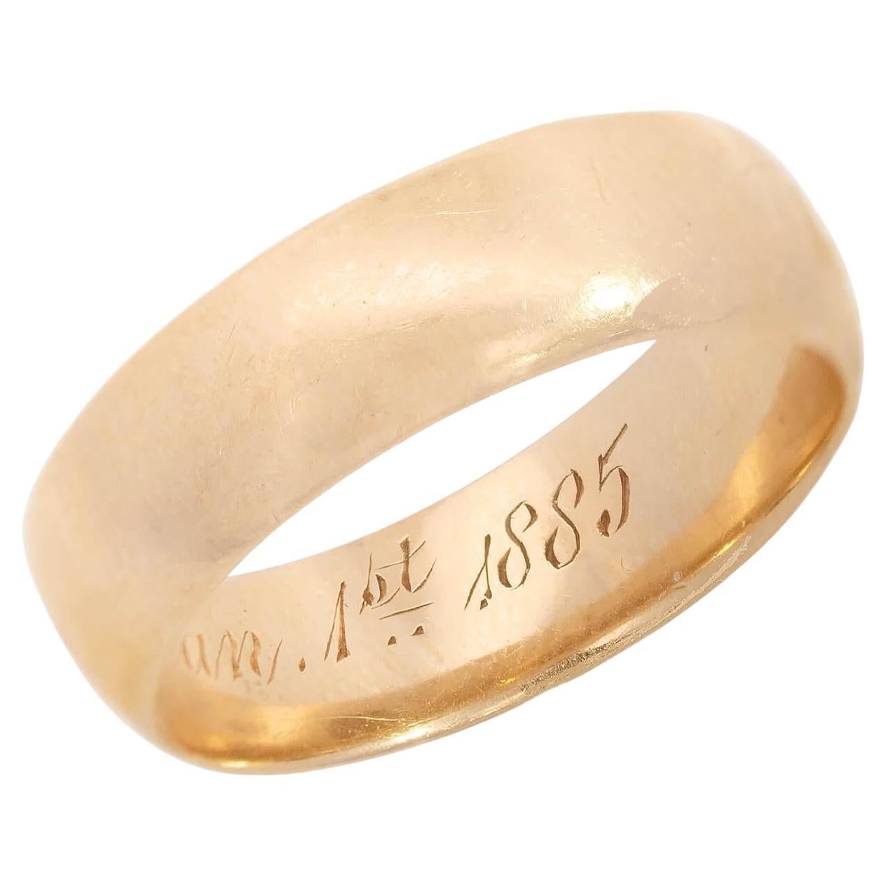 Victorian 18k Wedding Band