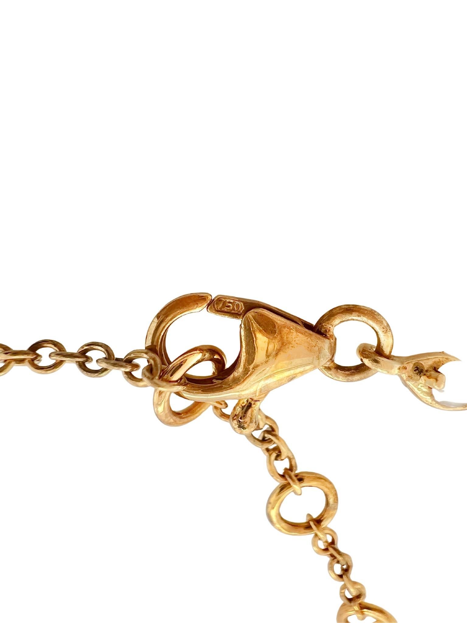 Taille poire Collier victorien en or jaune 18k avec améthyste et perles de rocaille en vente