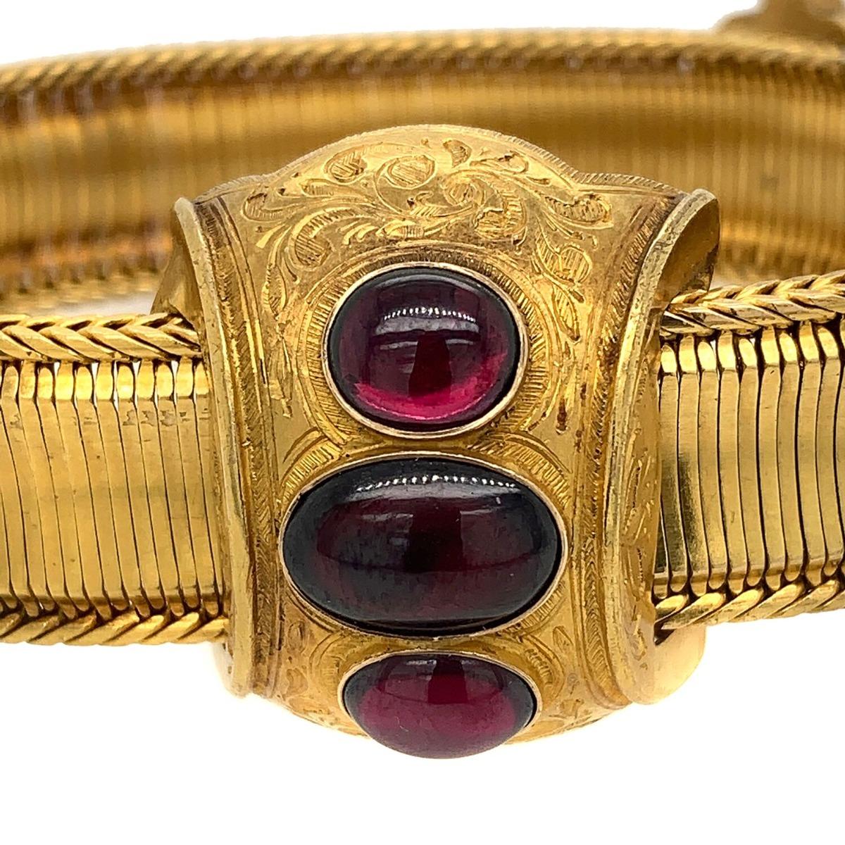 Women's Victorian 18 Karat Yellow Gold Sliding Bracelet