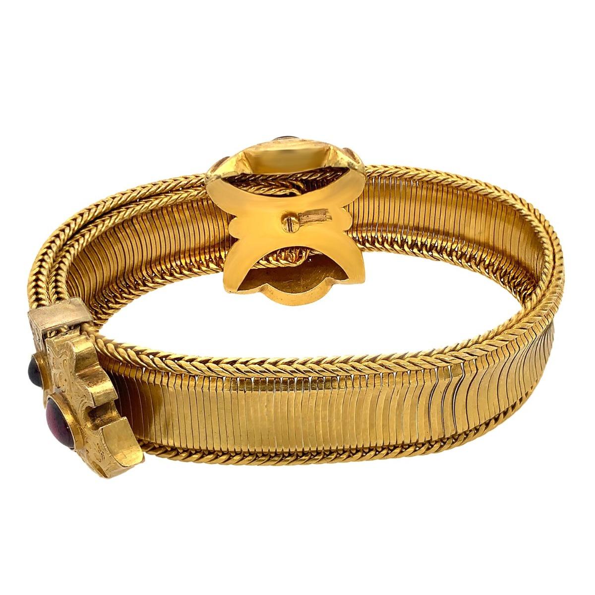 Victorian 18 Karat Yellow Gold Sliding Bracelet 2