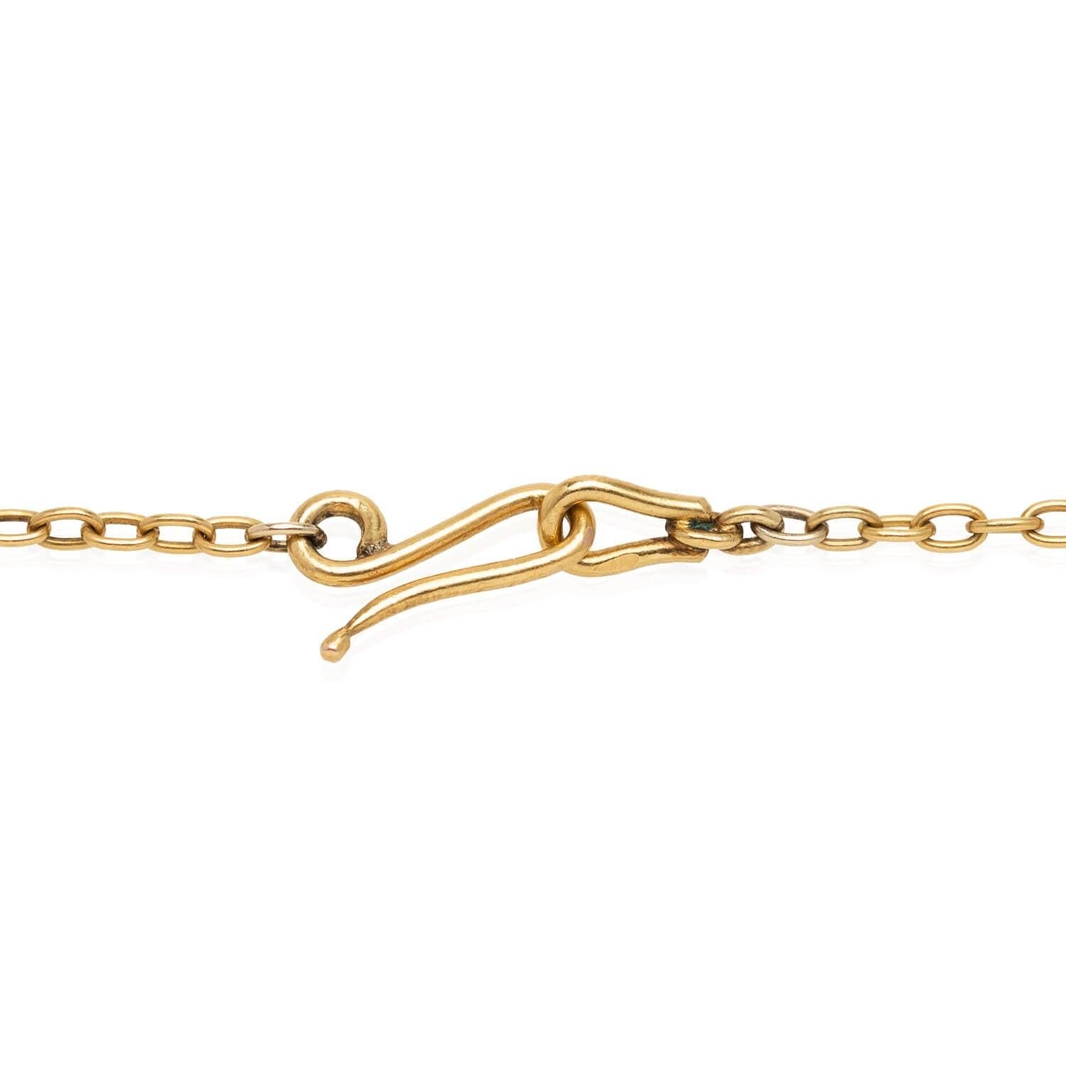 Viktorianische viktorianische 18kt + Engelshaut Korallen-Feston-Halskette im Angebot 1