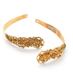 Antique 14 Karat Gold 'Horn of Plenty' Forehead Needles