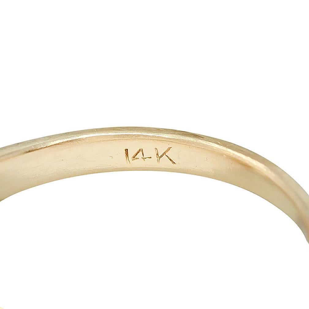 Victorian 1.96 CT European Diamond 14K Gold Antique Solitaire Engagement Ring For Sale 3