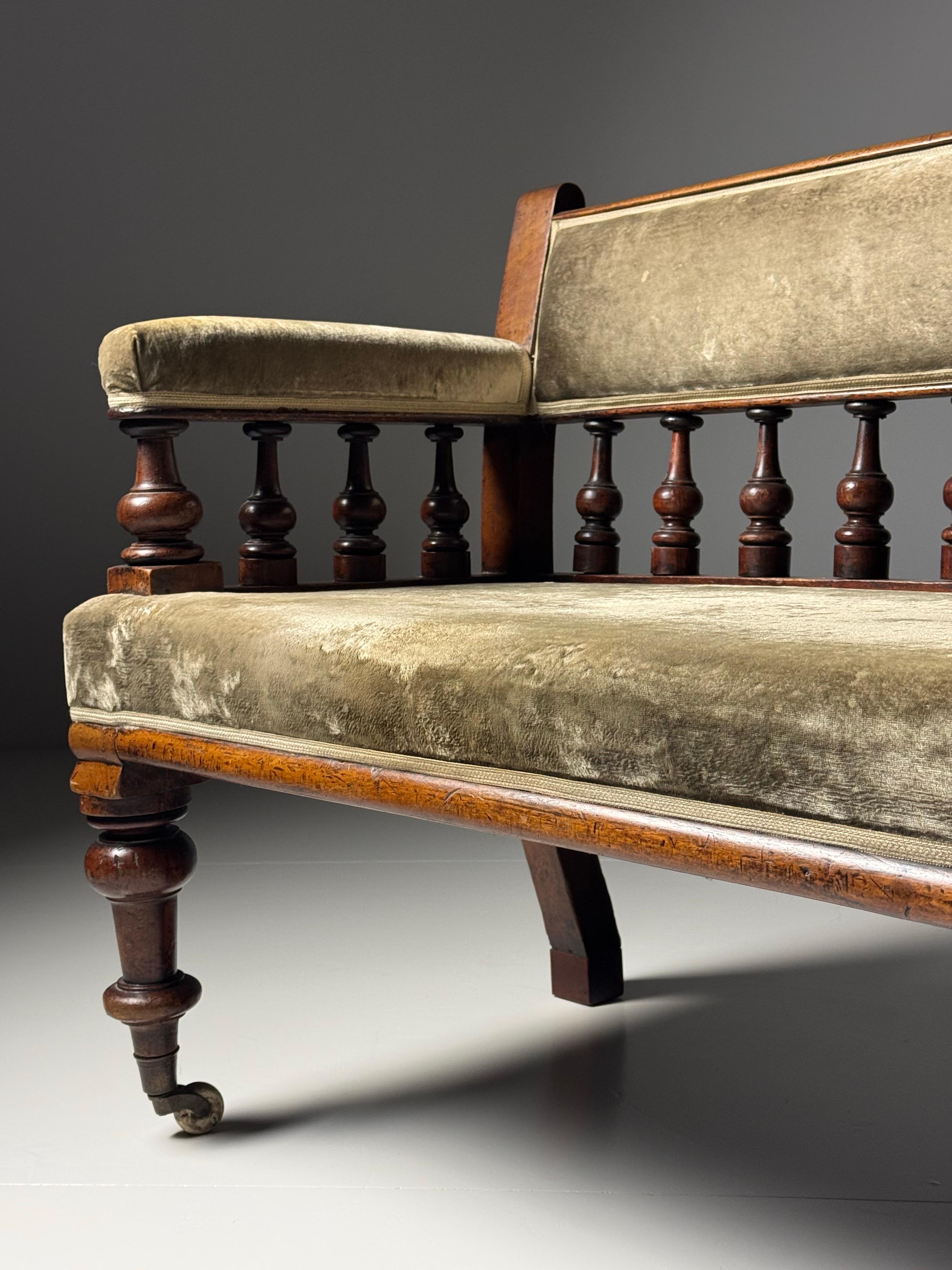 Victorian 19th century Bench 273cm For Sale 7