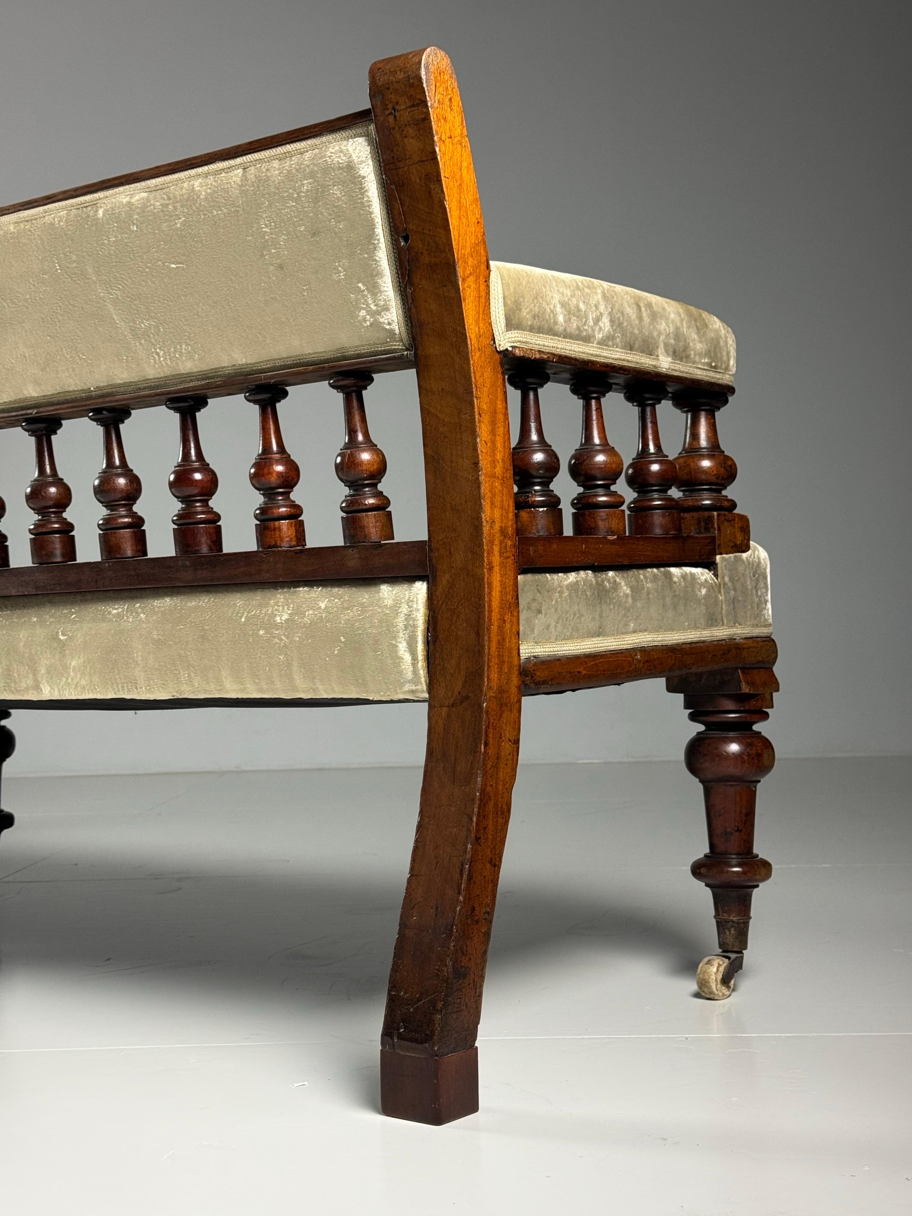 Victorian 19th century Bench 273cm For Sale 11