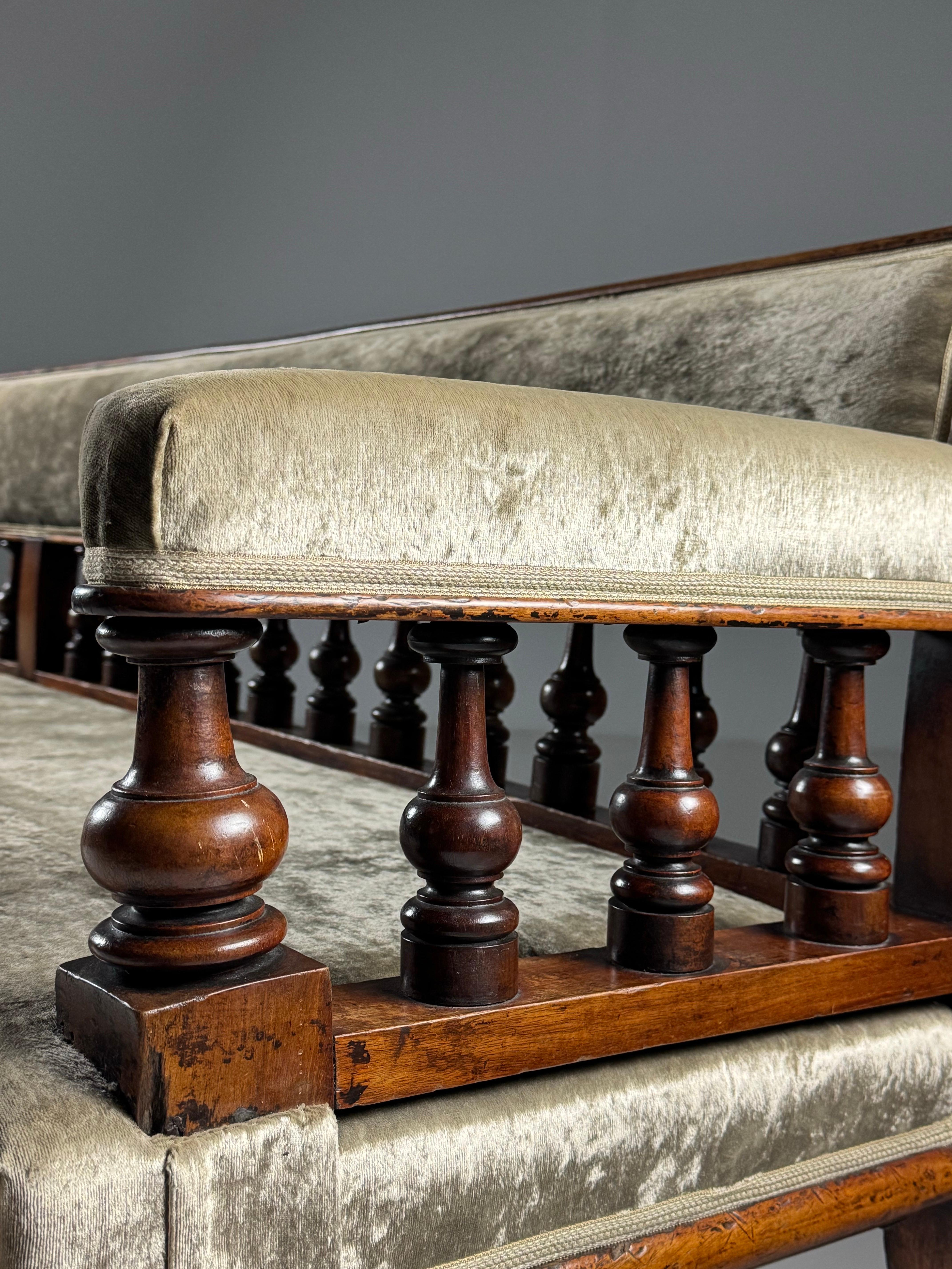Victorian 19th century Bench 273cm For Sale 12