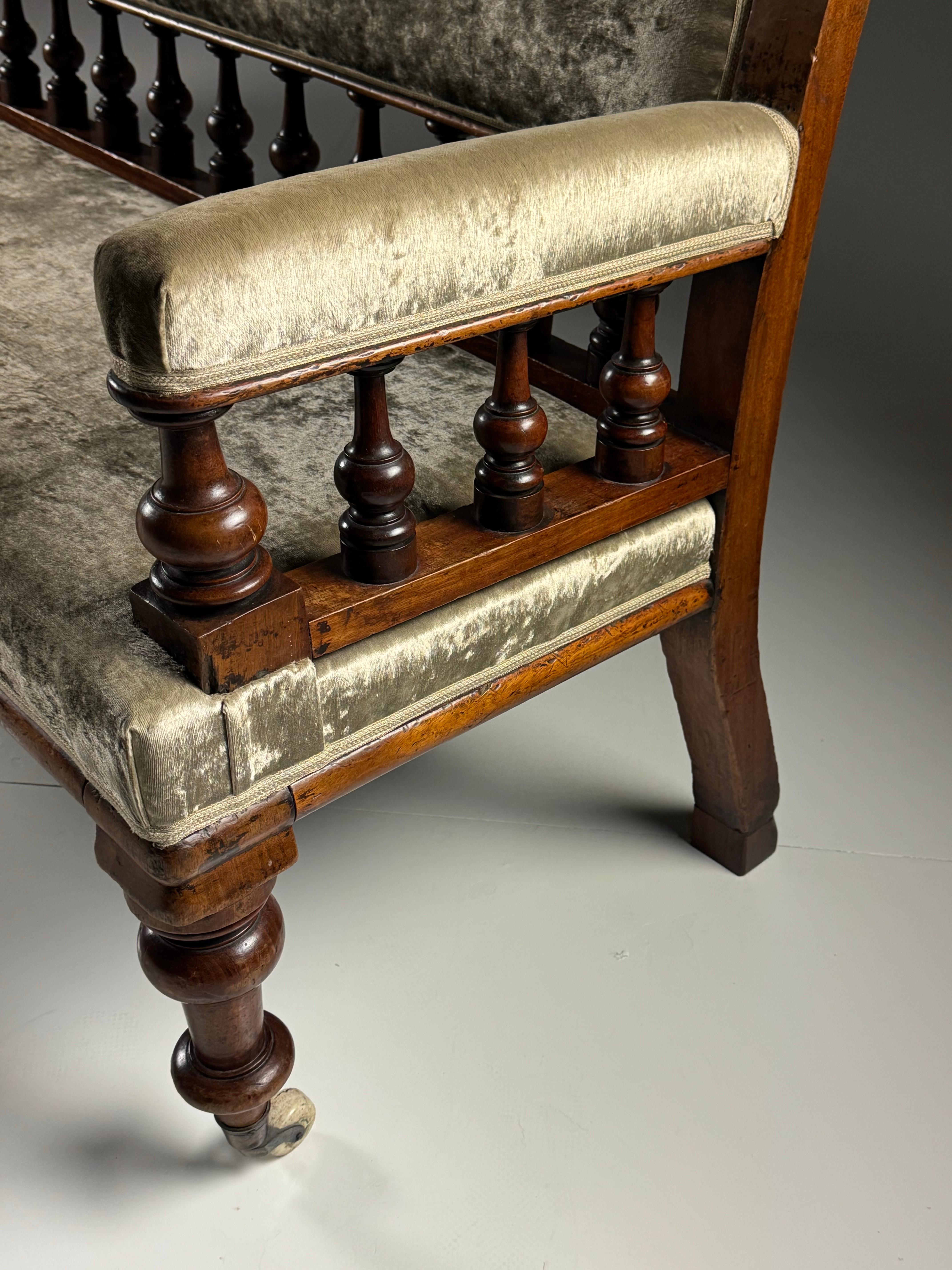 Victorian 19th century Bench 273cm For Sale 2