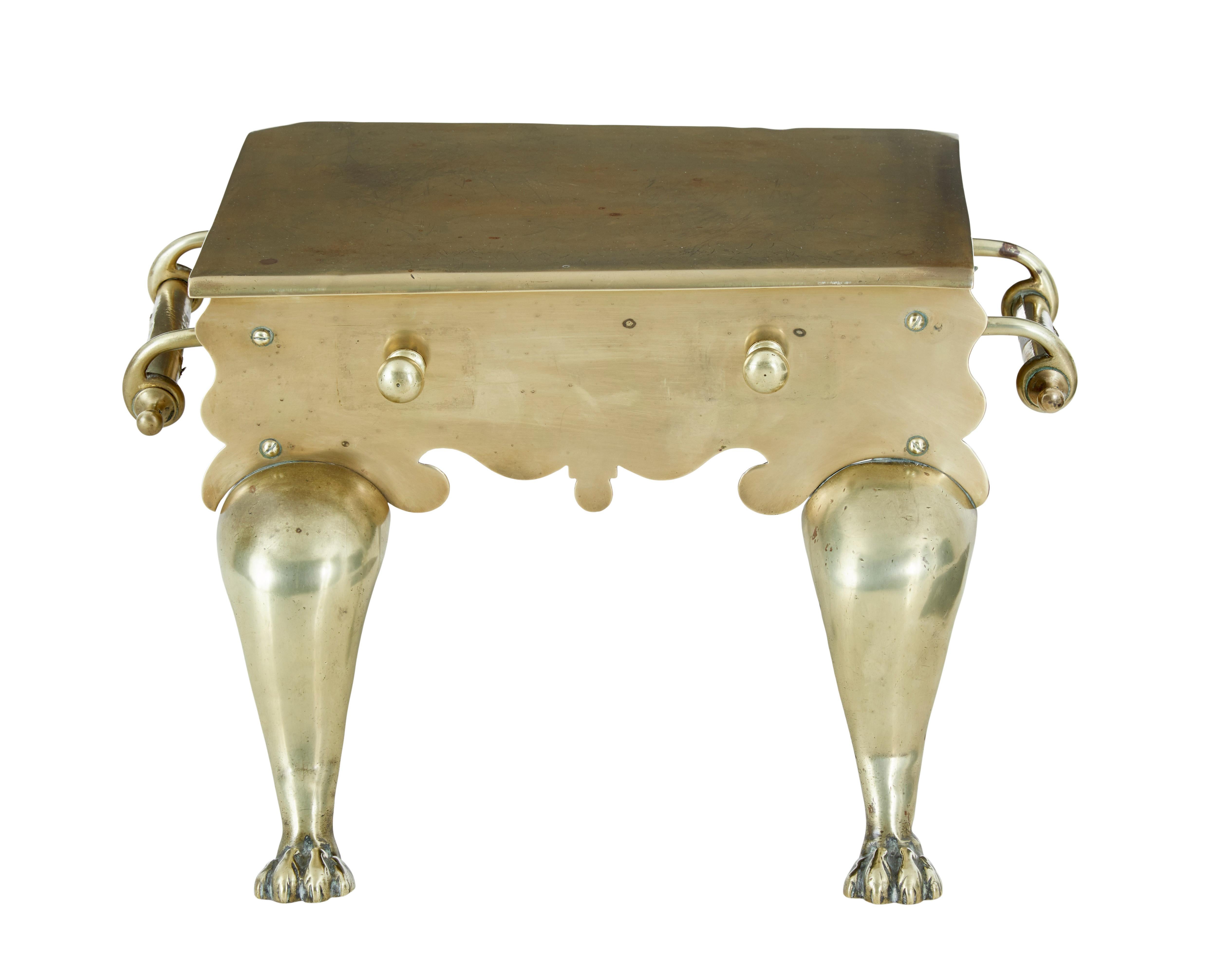 Victorian 19th Century Brass Trivet Footman at 1stDibs