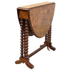 Victorian 19th Century Burr Walnut Baby Sutherland Coffee Table