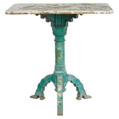 Used Victorian 19th century cast iron garden table