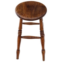 Victorian 19th Century Elm Stool