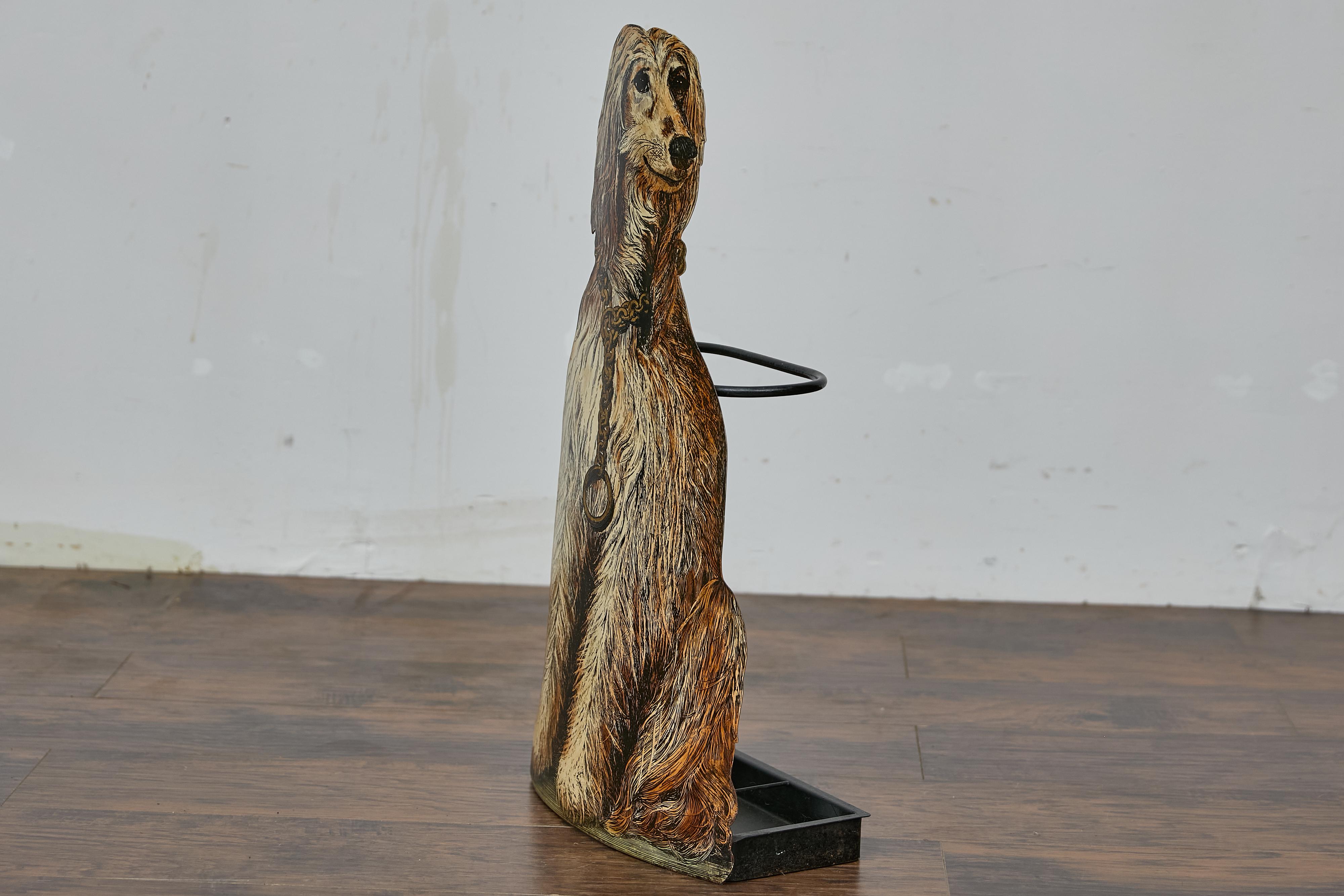 Victorian 19th Century English Cast Iron Dog Umbrella Stand – Entryway Accent In Good Condition For Sale In Atlanta, GA
