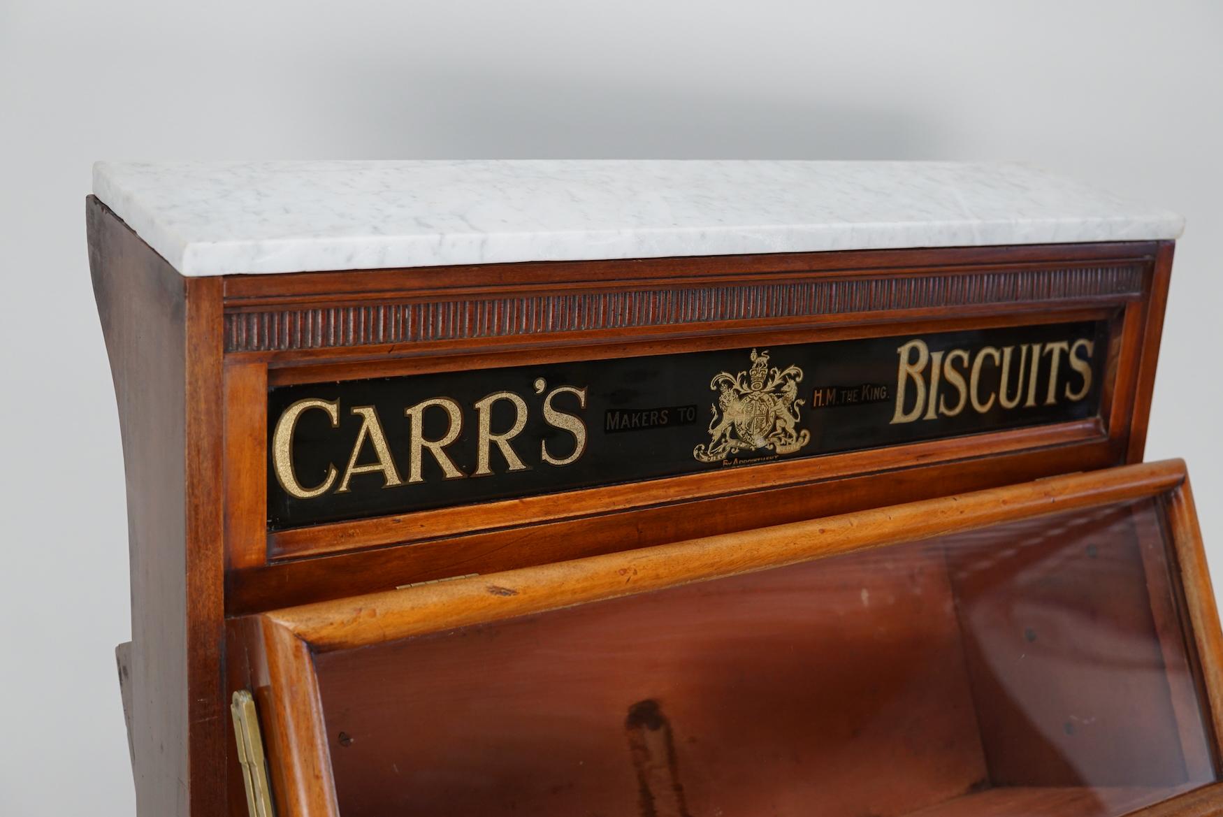 Vitrine / Meuble de magasin victorien en bois dur du 19e siècle pour les biscuits de Carrs en vente 2