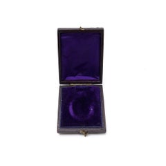 Victorian 19th-Century Leather Pendant and Locket Box