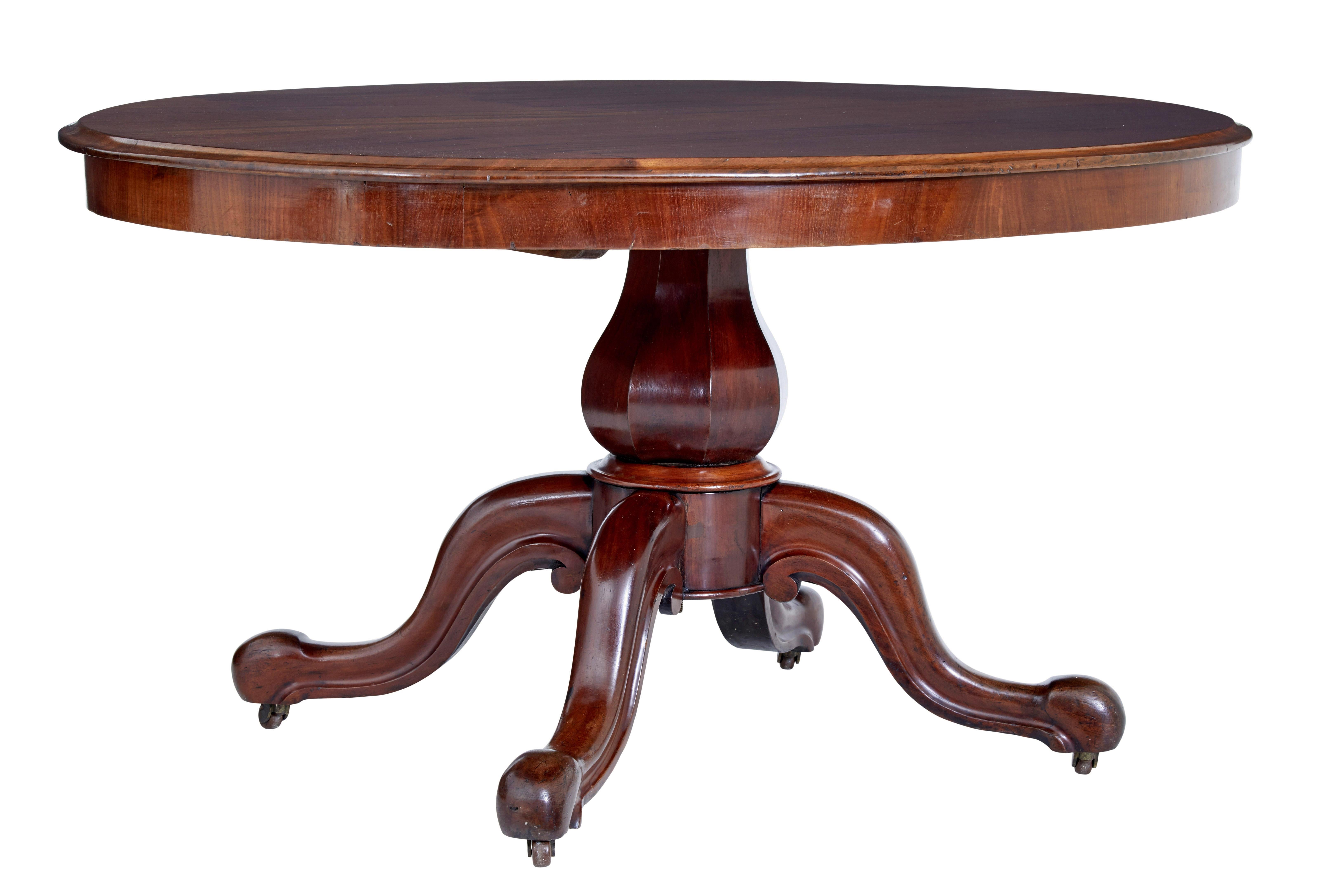 English Victorian 19th century mahogany breakfast table For Sale