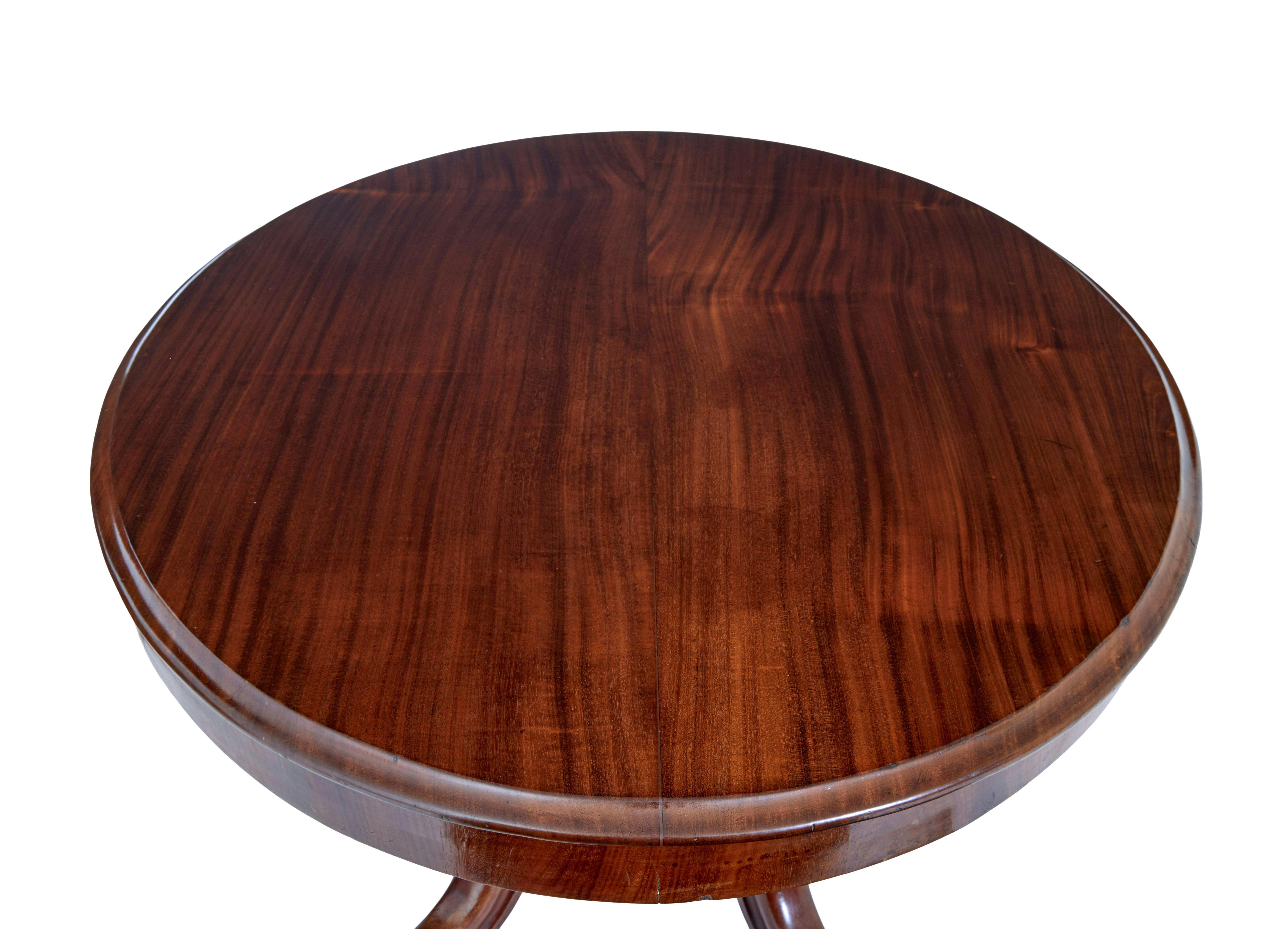 XIXe siècle Table à déjeuner victorienne en acajou du 19e siècle en vente