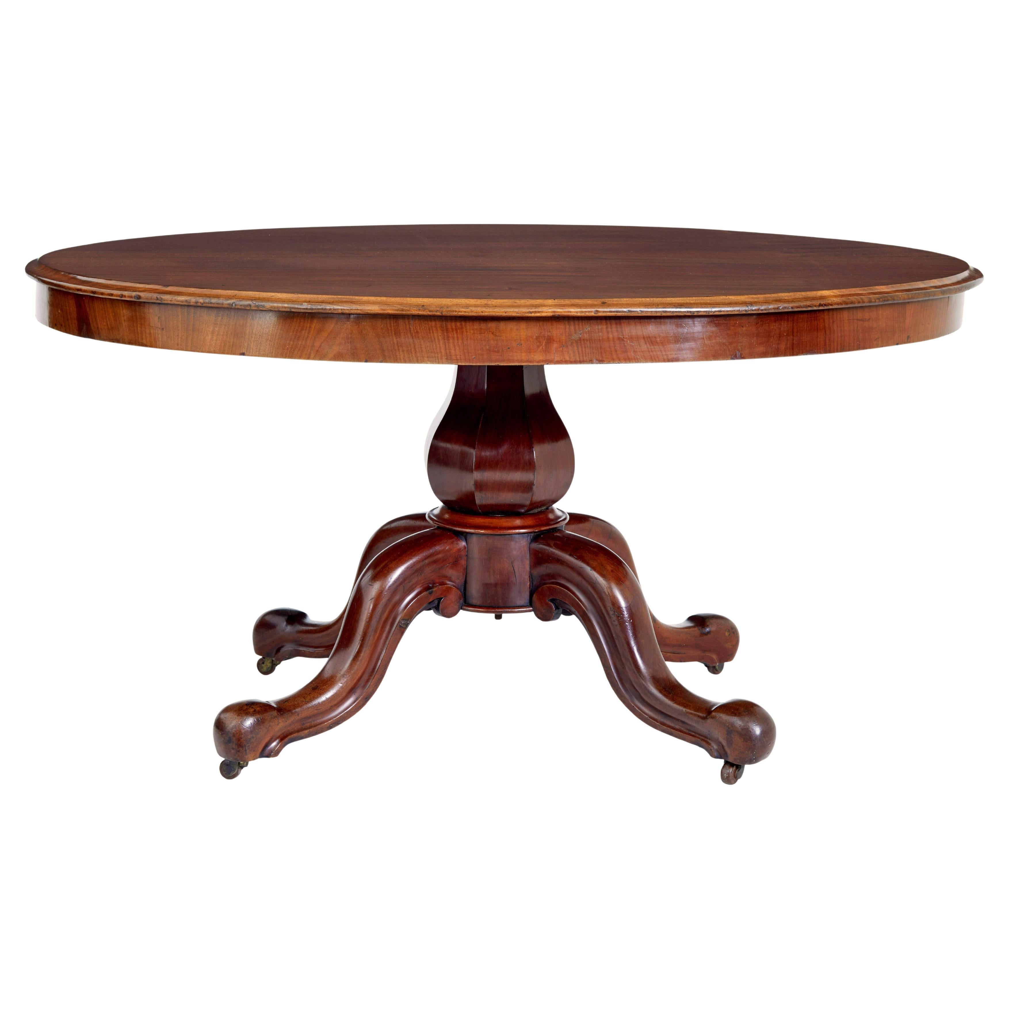 Victorian 19th century mahogany breakfast table