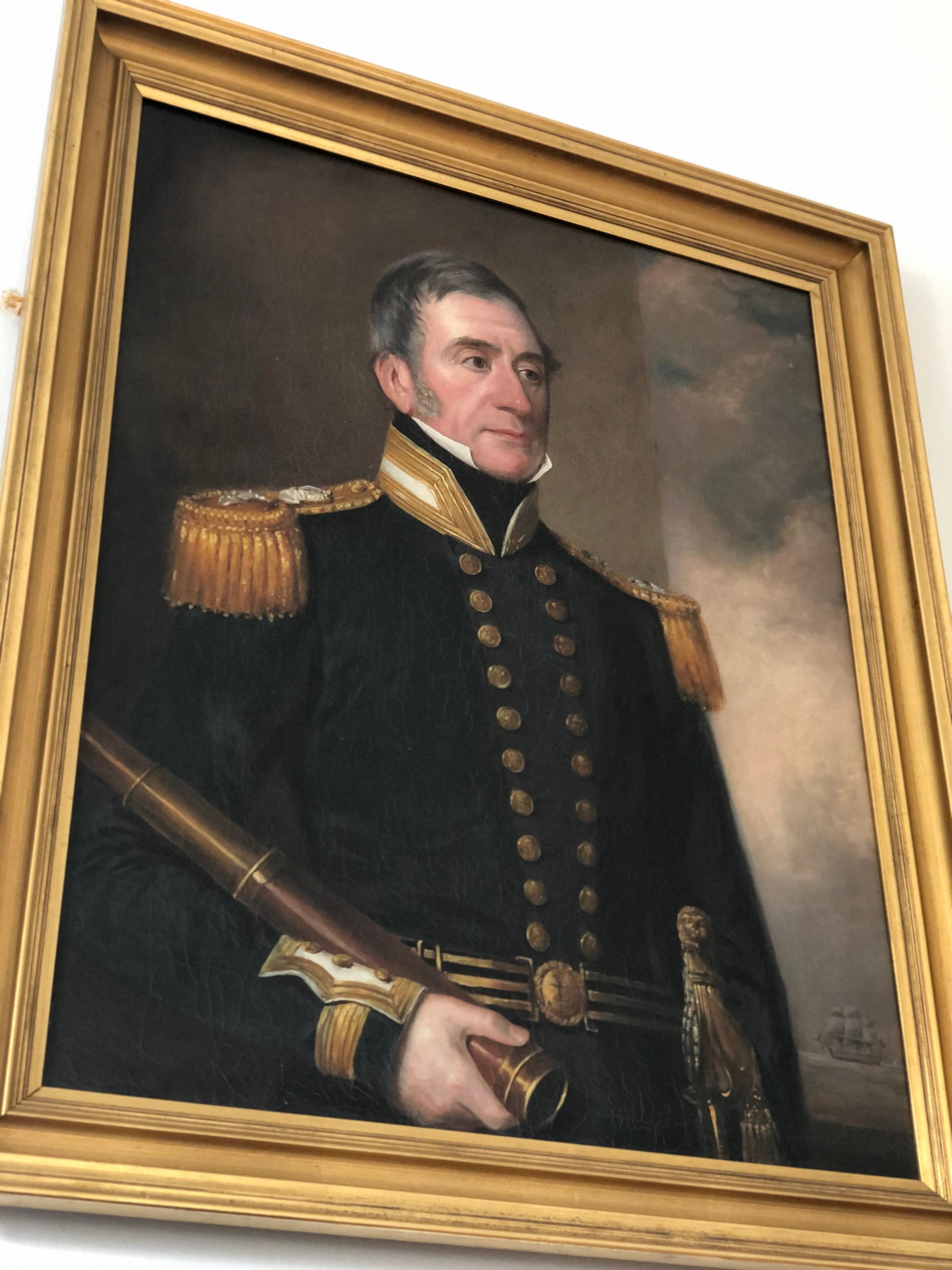 Retrato Victoriano del Siglo XIX de un Oficial Naval Británico en venta 2