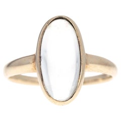 Bague victorienne à chaton en pierre de lune de 2 carats