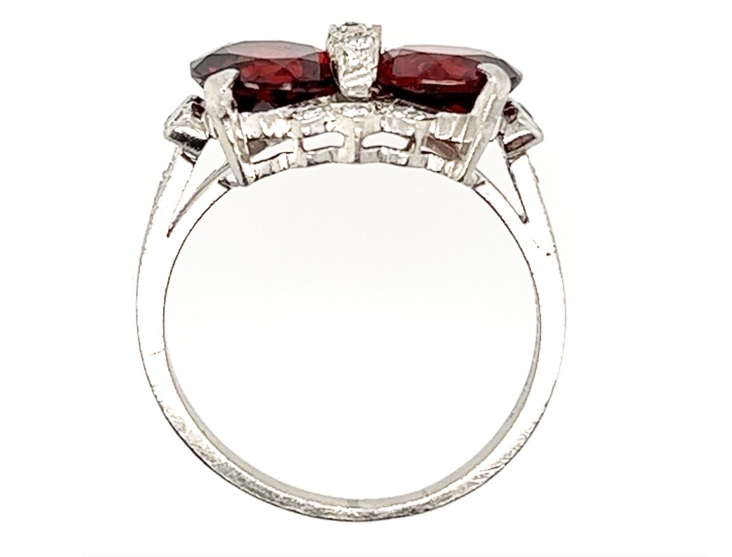 Genuine Original Victorian Antique from 1880's-1890's Garnet Diamond 2 Stone Ring 4.40ct Platinum


Features Two Vibrant 2 Carat Genuine Natural Round Garnet Gemstones

Trademarked and Numbered - BB&B 84835 - Bailey Banks and Biddle The company was
