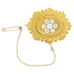 Victorian 2.00ct Diamond Brooch, c.1880s