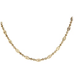 Victorian 20 Karat Yellow Gold Necklace Chain