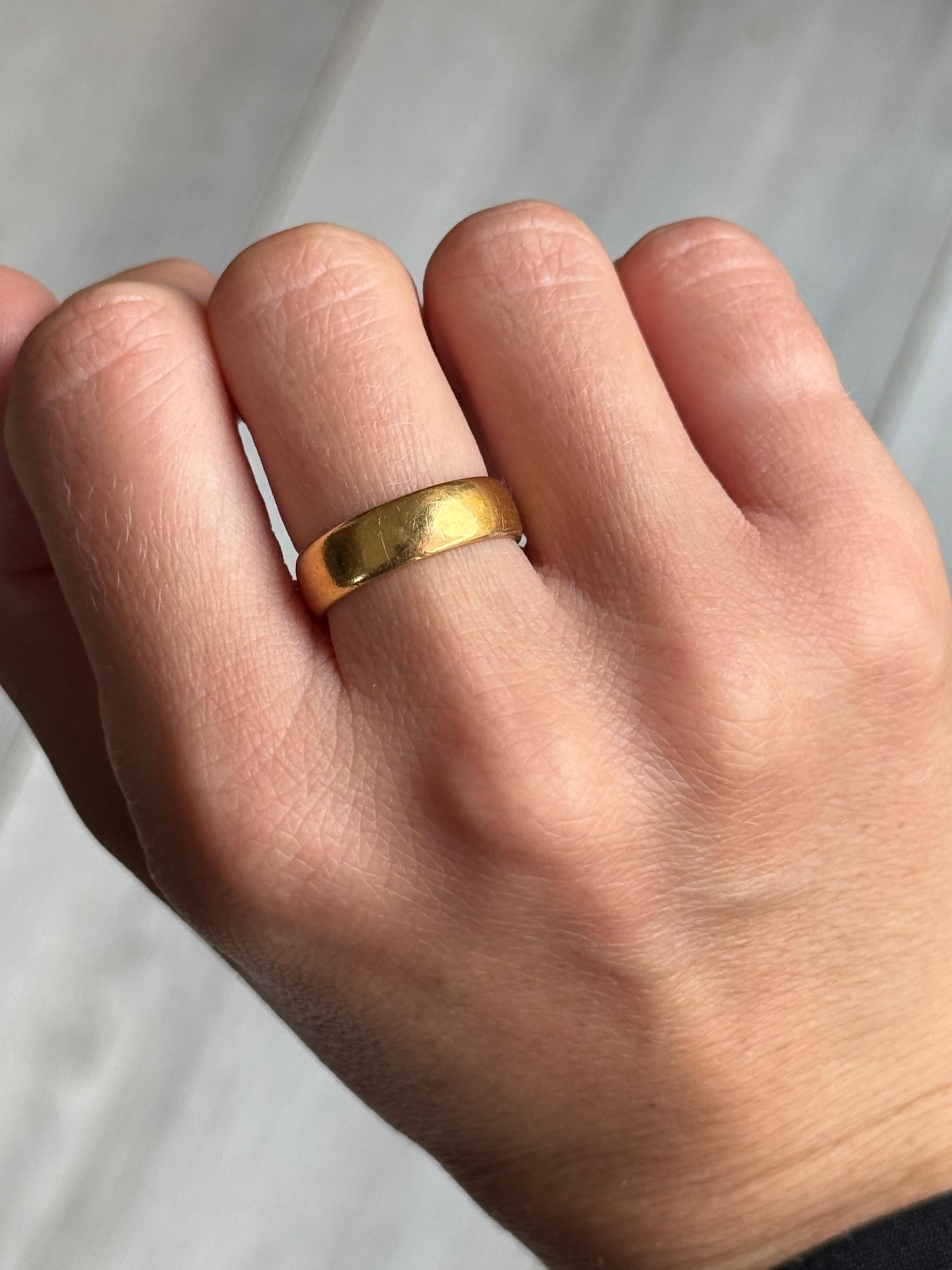 da uomo o donna Fascia vittoriana in oro 22 carati in vendita