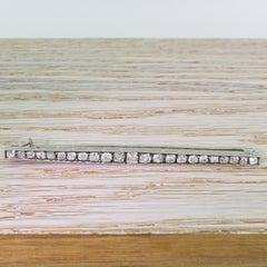 Victorian 2.25 Carat Old Cut Diamond Pin Brooch