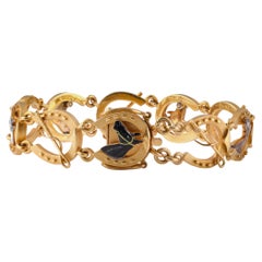 Victorian 22KT Gold Horse Motif Bracelet – Birmingham 1899
