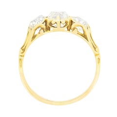 Victorian 2.40ct Diamond Trilogy Ring, c.1880s